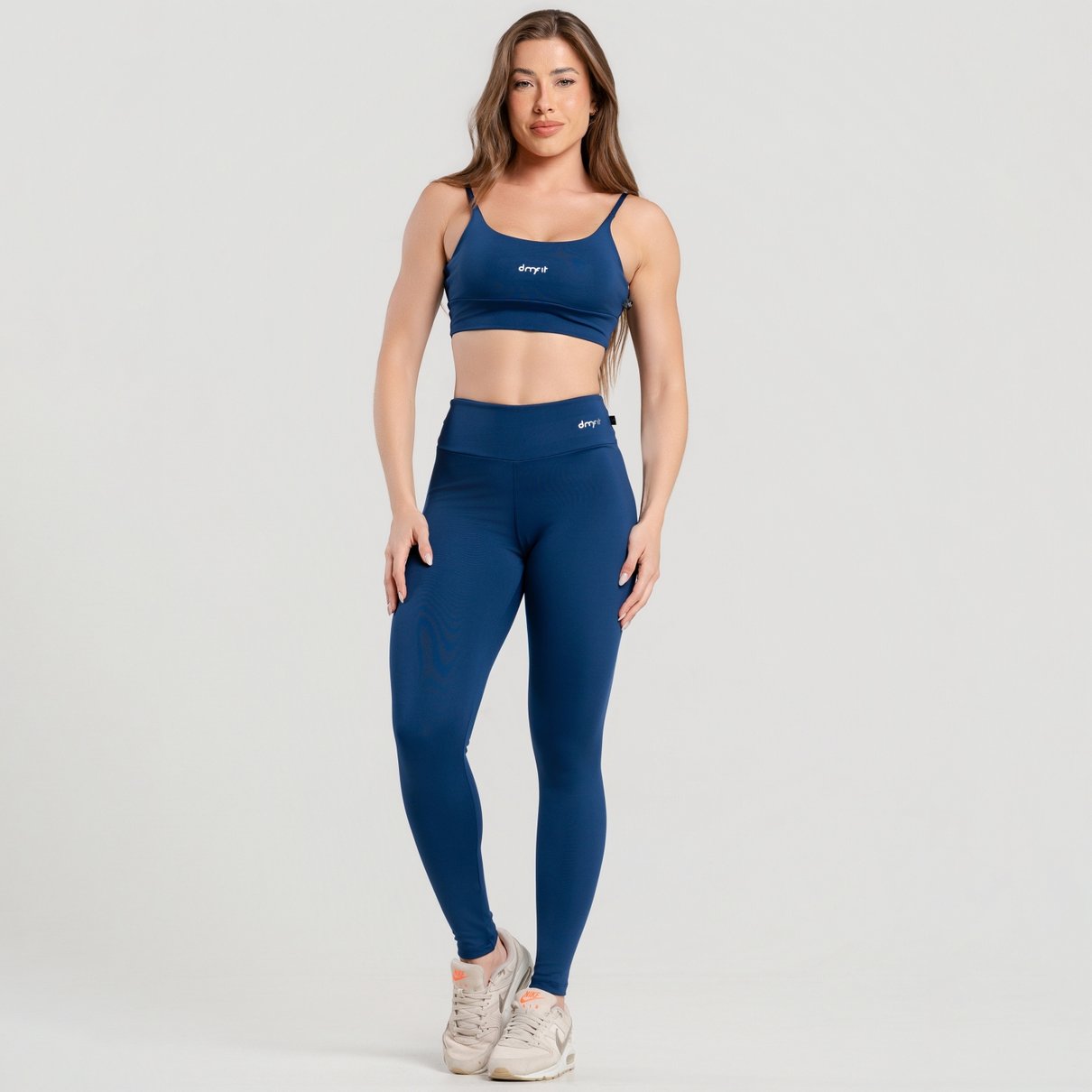 02 calca legging poliamida basica azul marinho