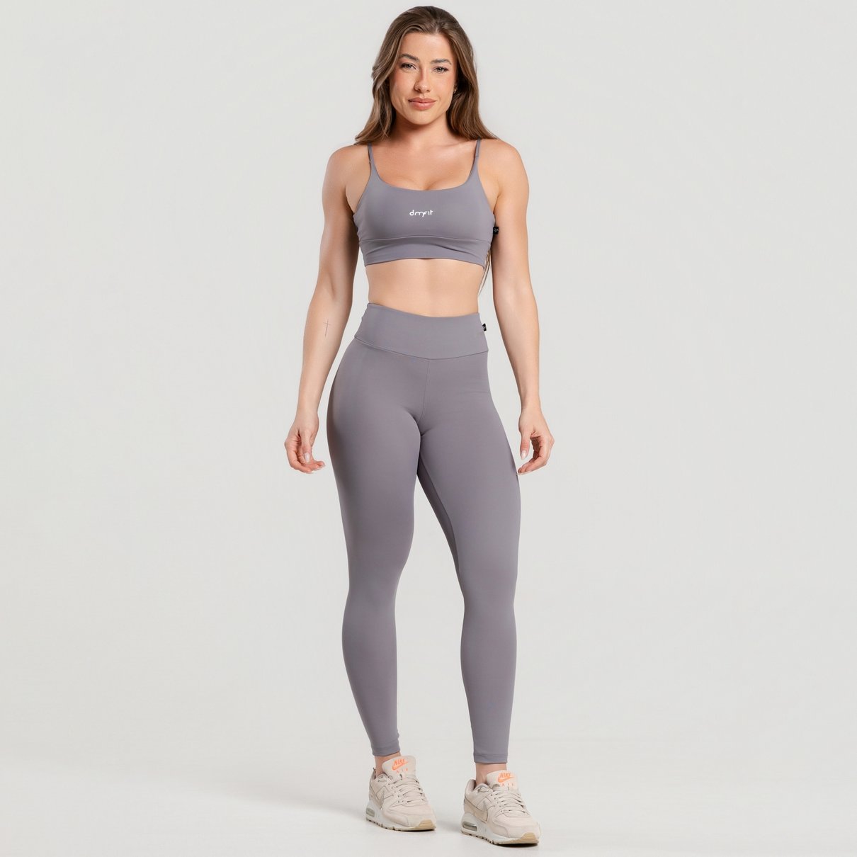 01 calca legging poliamida basica cinza