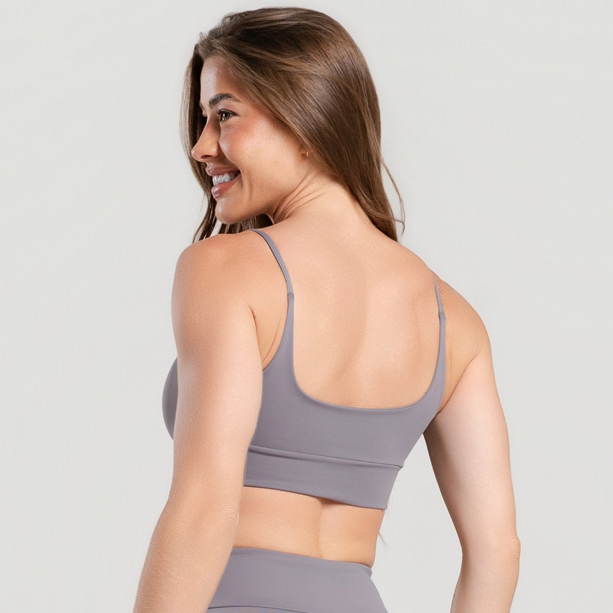 01 top fitness poliamida basico cinza