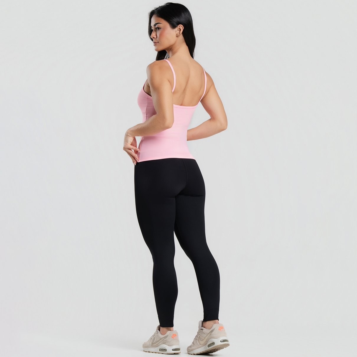 03 regata alca fina poliamida com entrada para bojo rosa bebe